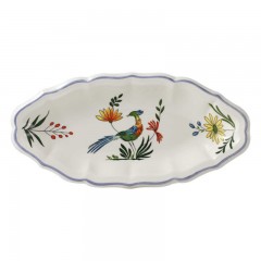 Gien Fayencerie Gien 'Oiseaux Paradis' Beilage 26,5 x 13,2 cm Дополнение Gien &quot;Oiseaux Paradis&quot; 26,5 x 13,2 см