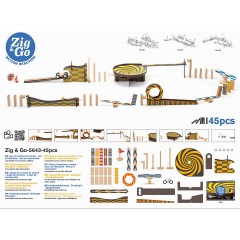 DJECO Zig  Go 5643- 45Teile Zig Go 5643