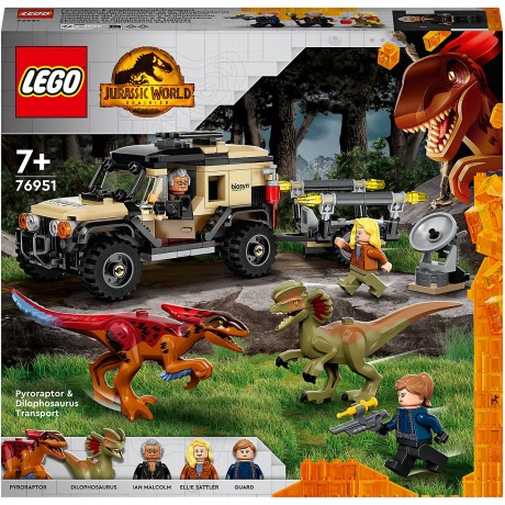 LEGO LEGO Jurassic World 76951 Pyroraptor  Dilophosaurus Transport LEGO Jurassic World 76951 Пирораптор Дилофозавр Транспорт