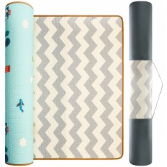 mamabrum Doppelseitige Krabbelmatte 180 x 150 x 2 cm Rutschfest Двусторонний коврик для ползания 180 x 150 x 2 см