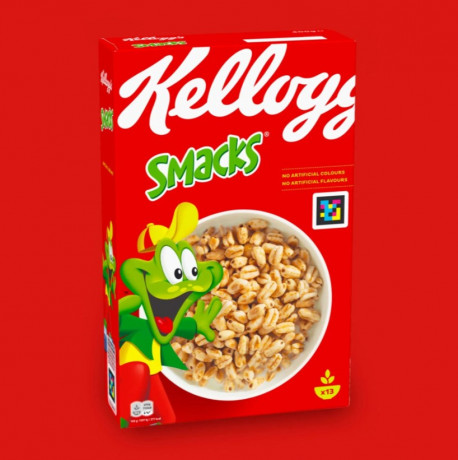 Kelloggs Smacks Германия, Сухие завтраки, пшеничные хлопья с медом, хрустящие, для завтрака, 400 г
