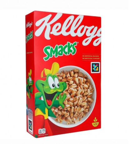 Kelloggs Smacks Германия, Сухие завтраки, пшеничные хлопья с медом, хрустящие, для завтрака, 400 г