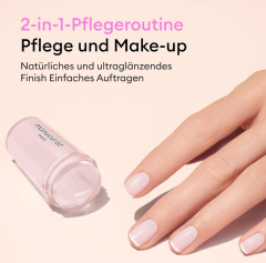 Manucurist French Manikure Active Set of 4st: Glow Raspberry, Green Nagellack Creme, Mani Stamper, Green Gel-Top Coat,  Набор для французского маникюра Manucurist French Manicure Set, 4 предмета, Active Glow + крем-лак для френча + топ + штамп, натуральны