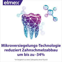 elmex Zahnpasta Opti-schmelz Professional Versiegelung & Starkung 75ml x 3st, Зубная паста для укрепления эмали для взрослых, защита от кариеса и восстановление эмали, с фтором 1450 ppm, мятный вкус, 75 мл x 3 шт