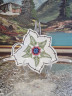 Delft Тарелка в виде листа с растительным декором, 16 x 15 x 2 см, Голландия, 1960-70гг.