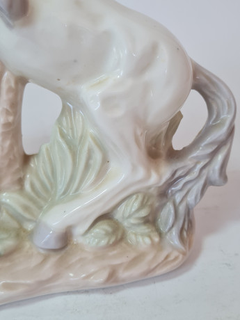 Статуэтка винтажная большая "Пара лошадей", фарфор, 21 x 22,5 см, Германия, 1960-70гг.