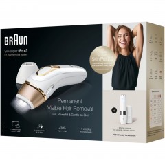 Braun IPL System quot;Silk-expert Pro PL5159 + Mini-Gesichtsrasiererquot; in Rosegold &amp; Weiss  Система IPL &amp;quot;Silk-expert Pro PL5159 + Mini Face Shaver&amp;quot; из розового золота и белого