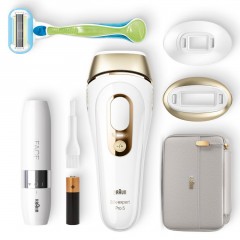 Braun IPL System quot;Silk-expert Pro PL5159 + Mini-Gesichtsrasiererquot; in Rosegold &amp; Weiss  Система IPL &amp;quot;Silk-expert Pro PL5159 + Mini Face Shaver&amp;quot; из розового золота и белого