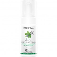 Logona Mizellen Reinigungsschaum Bio-Minze &amp; Salicylsaure aus der Weidenrinde  Мицеллярная очищающая пенка с органической мятой и салициловой кислотой из коры ивы