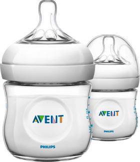Philips AVENT 125ml Doppelpack, Набор из Двух Силиконовых Бутылочек для Удобного Кормления Малыша 2 шт