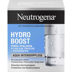 Neutrogena Hydro Boost Aqua Intensivpflege, 50 ml, Neutrogena Hydro Boost Aqua Интенсивный увлажняющий крем с гиалуроновой кислотой и трегалозой для сухой кожи, 50 мл