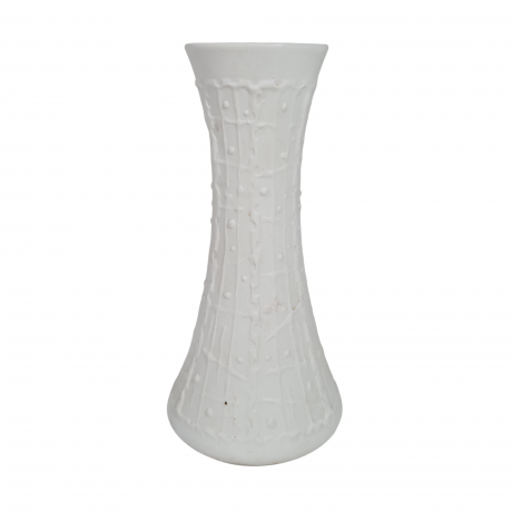 Ваза винтажная Royal KPM Bavaria с объемный декором в виде стекающих капель, фарфор, 18,5 см, Германия, 1960-70гг.