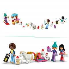 LEGO Friends Adventskalender 2026 42698, LEGO Friends адвент-календарь 2026 с Новой, Лианн, Алией и зимними животными, 211 деталей, от 6 лет
