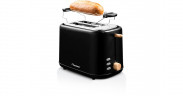 Bestron Bestron Toaster ATO850BW schwarz/holz, 800 Watt, fur 2 Scheiben Toast schwarz/holz Тостер Bestron ATO850BW черный/дерево, 800 Вт, на 2 ломтика тостов