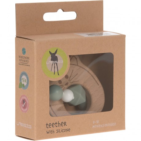 Lassig Greifling und Beissring mit Silikonkette Игрушка-клатч и зубное кольцо с силиконовой цепочкой