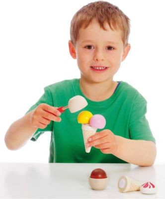 ERZI Spiellebensmittel Sortierung Eis-Party Игра «Сортировка еды» Ice Cream Party