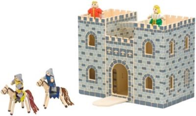 Melissa Doug Zusammenklappbares und tragbares Holzschloss Складной и переносной деревянный замок