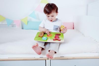 HAPE Puzzle Waldtiere zum Fuhlen Головоломки лесных животных