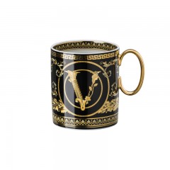 Rosenthal meets Versace Rosenthal Versace Virtus Gala Black Becher mit Henkel 0,30 L Rosenthal Versace Virtus Gala Кружка черная с ручкой 0,30 л