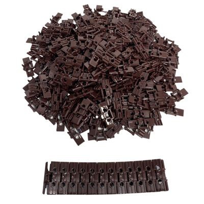 LEGO LEGO Kettenglieder gross Dunkelbraun - Raupe, Bagger, Link, Technik - 57518  - 250x Звенья цепи LEGO большие темно-коричневые — гусеница, экскаватор, звено, технология — 57518 — 250x