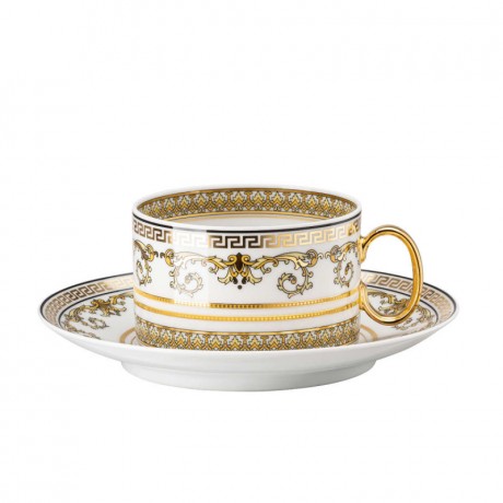 Rosenthal meets Versace Rosenthal Versace Virtus Gala White Teetasse 0,20 L mit Untertasse 2-tlg. Rosenthal Versace Virtus Gala Чашка для белого чая 0,20 л с блюдцем 2 шт.