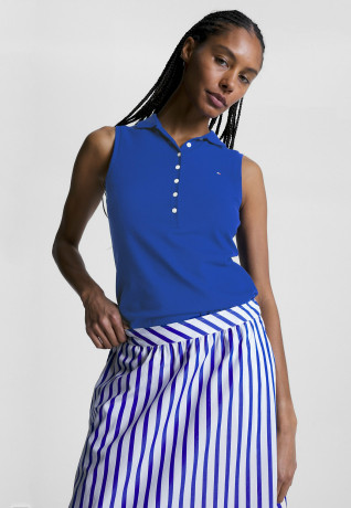 Tommy Hilfiger SLIM COLLAR DETAIL NS Polo shirt ultra blue SLIM COLLAR DETAIL NS Рубашка поло ультра синий