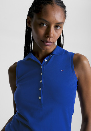 Tommy Hilfiger SLIM COLLAR DETAIL NS Polo shirt ultra blue SLIM COLLAR DETAIL NS Рубашка поло ультра синий