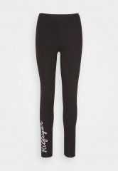 Tommy Hilfiger SLIM ROPE  Leggings Trousers black SLIM ROPE Леггинсы Брюки черный