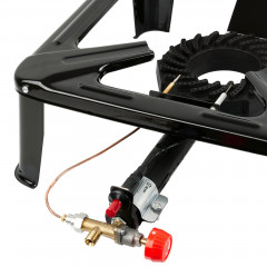 BBQ-Toro BBQ-Toro Gaskocher Gusseisen Gaskocher, Piezo-Zunder, 1-Ring-Gasbrenner 40 x 4 x15cm  Газовая плита BBQ-Toro Чугунная газовая плита, пьезо-трут, газовая горелка с 1 конфоркой 40 х 4 х 15см