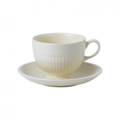 Wedgwood Wedgwood 'Edme Plain' Kaffeetasse / Teetasse 0,19 L mit Untertasse 2-tlg. Wedgwood "Edme Plain" Чашка кофейная/чайная 0,19 л с блюдцем 2 шт.