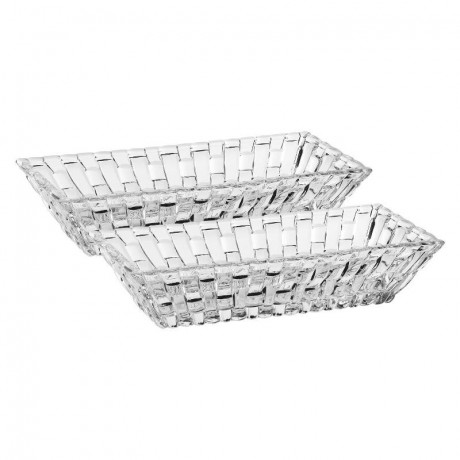 Nachtmann Nachtmann Bossa Nova Schale rechteckig Set 2-tlg. 17x8,5x3,6 cm Набор прямоугольных мисок Nachtmann Bossa Nova, 2 предм. 17x8,5x3,6 см