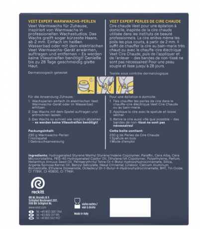 Veet EXPERT Warmwachs-Perlen Восковые гранулы Veet EXPERT с пчелиным воском  230г