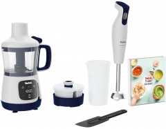 Tefal Tefal Stabmixer HB55W4 Yummy Gourmet Babynahrungszubereiter, 600 W, inkl. Stabmixer, Spatel, Messbecher, Keramikvorratsbehalter,Rezeptbuch  Ручной блендер Tefal HB55W4 Прибор для приготовления детского питания Yummy Gourmet, 600 Вт, включая ручной б