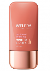 WELEDA Sunkissed Bronzing Serum Drops Сыворотка-бронзер придает коже естественный загар  без отдушек с экстрактом юдзу и алоэ вера, 30мл
