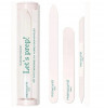 Manucurist Trio Nail Tool Exclusive Tube Set: 1 Nail File + 1 Nail Buffer + 1 Cuticle Pusher, Набор для маникюра Manucurist 3 в 1: стеклянная пилка, баф и пушер для кутикулы, профессиональные инструменты для ногтей, подготовка ногтей