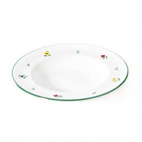 Gmundner Keramik Gmundner Keramik Streublumen Suppenteller Gourmet 24 cm Суповая тарелка Gmundner керамическая с цветочным орнаментом Gourmet 24 см