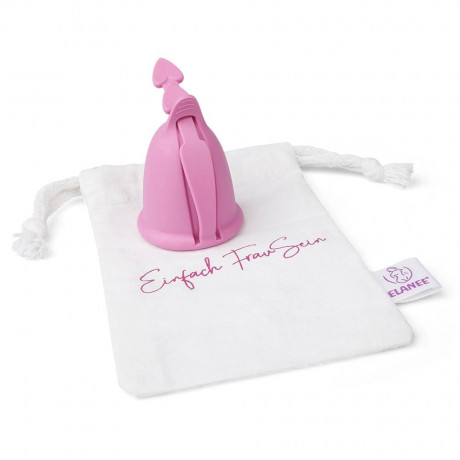 ELANEE Menstruationstasse Grosse 1 rosa Менструальная чаша размер 1 розовая