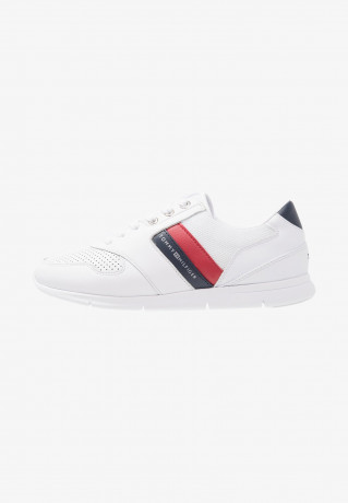 Tommy Hilfiger LIGHTWEIGHT LEATHER SNEAKER Trainers red/white/blue ЛЕГКИЕ КОЖАНЫЕ КРОССОВКИ Кроссовки красный/белый/синий