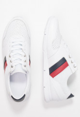 Tommy Hilfiger LIGHTWEIGHT LEATHER SNEAKER Trainers red/white/blue  ЛЕГКИЕ КОЖАНЫЕ КРОССОВКИ Кроссовки красный/белый/синий