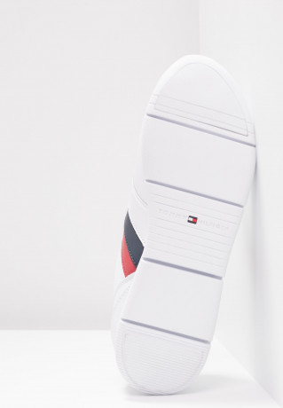 Tommy Hilfiger LIGHTWEIGHT LEATHER SNEAKER Trainers red/white/blue ЛЕГКИЕ КОЖАНЫЕ КРОССОВКИ Кроссовки красный/белый/синий