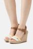 Tommy Hilfiger FEMININE CROCHET Platform sandals light sandalwood FEMININE CROCHET Босоножки на платформе светлое сандаловое дерево