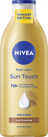 NIVEA Body Lotion Sun Touch, 400 ml, Нивеа Лосьон для тела с эффектом лёгкого загара, экстракт гинкго билобо, 400 мл