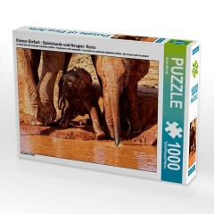 CALVENDO Puzzle CALVENDO Puzzle Kleiner Elefant : Spielstunde und Neugier. Kenia Пазл CALVENDO Puzzle Little Elephant: время игры и любопытство. Кения