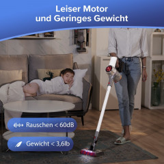 redroad redroad Akku-Stielstaubsauger 17, 450,00 W, Beutellos, Akku Staubsauger 26.5Kpa, 60 Mins,Mit LED Licht  Беспроводной пылесос Redroad 17, 450,00 Вт, без мешка, беспроводной пылесос 26,5 кПа, 60 минут, со светодиодной подсветкой