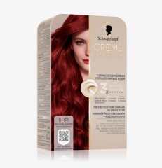 Schwarzkopf Creme Supreme 6-88 Стойкая крем-краска для волос Schwarzkopf Creme Supreme 6-88 Интенсивно-красный, интенсивный уход и 100% закрашивание седины