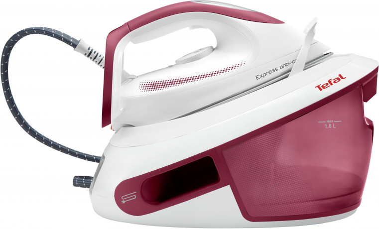 Tefal Tefal Dampfbugelstation SV8012 Express Anti-Calc, 1800 ml Wassertank, 2800 W, Dauerdampfmenge 120 g/Min, Dampfstoss 400 g/Min  Паровая гладильная станция Tefal SV8012 Express Anti-Calc, резервуар для воды 1800 мл, 2800 Вт, постоянная подача пара 120