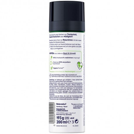 Nivea Sensitive Pro Rasierschaum  Крем для бритья Sensitive Pro