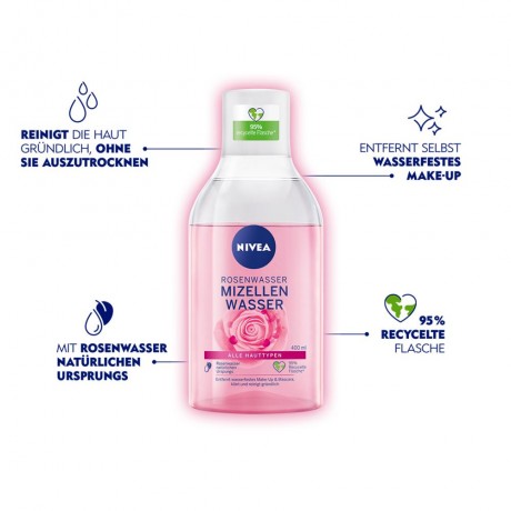 Nivea Rosenwasser Mizellenwasser  Мицеллярная вода с розовой водой