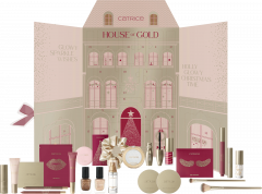 CATRICE House of Gold Adventskalender 2026, 20 Make-up-Produkte und 4 Accessoires, CATRICE Адвент-календарь 2026 с декоративной косметикой для лица, глаз, губ и ногтей и аксессуарами, 24 сюрприза
