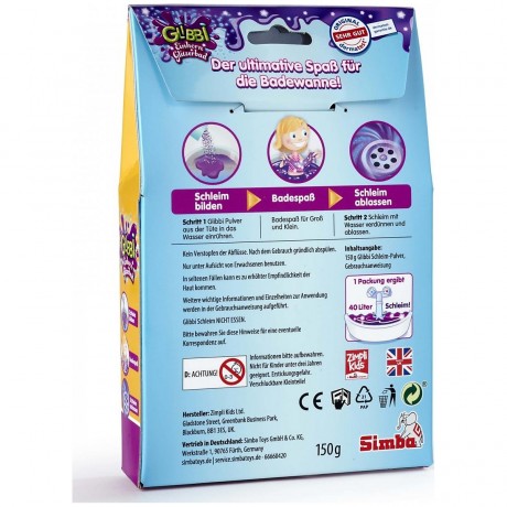 Simba Glibbi Einhorn Glitzerbad Блестящая ванна с единорогом Glibbi